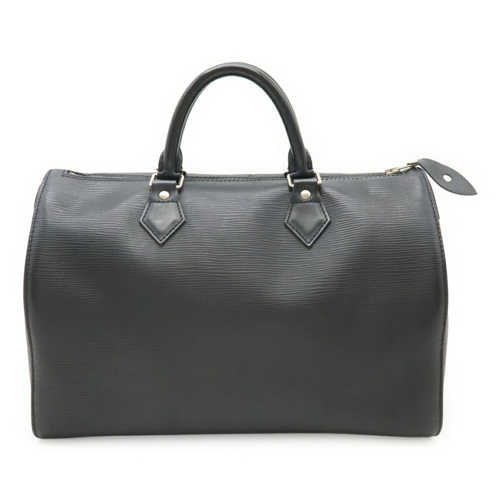 LOUIS VUITTON Epi Speedy 30 Handbag, Soft Leather, Noir Black, M59222 - Picture 2 of 9